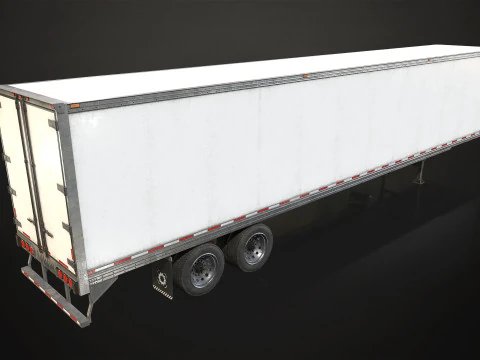 Refrigerated Trailer - Low Poly 3D Model