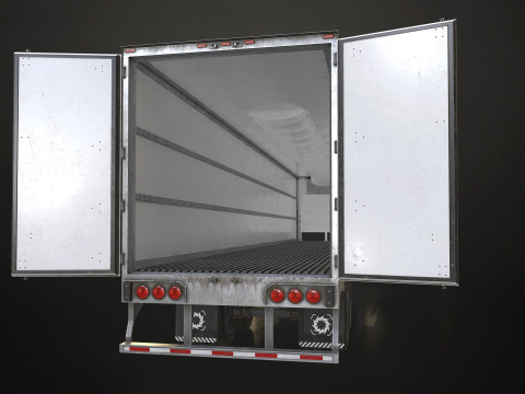 Refrigerated Trailer - Low Poly 3D-Modell