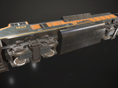 Diesel Locomotive - Low Poly 3D मॉडल