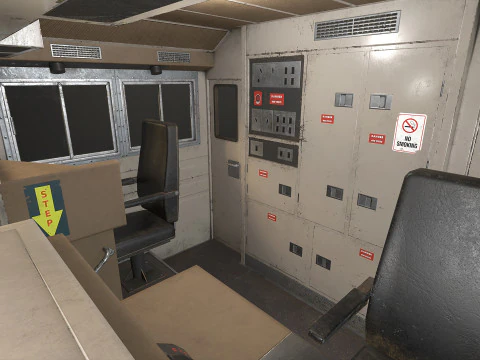 Diesel Locomotive - Low Poly 3D Model