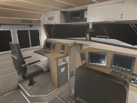 Diesel Locomotive - Low Poly 3D मॉडल