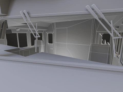 Diesel Locomotive - Low Poly 3D Model