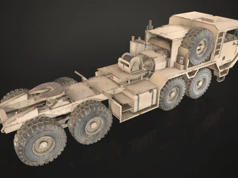 Heavy Military Truck V1 - Tractor 3D Model