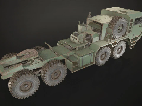 Heavy Military Truck V1 - Tractor 3D Model