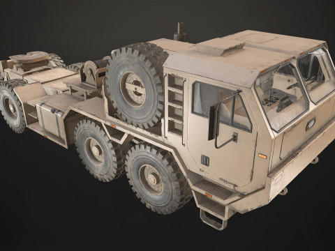 Heavy Military Truck V1 - Tractor Modèle 3D