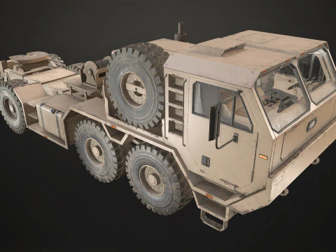 Heavy Military Truck V1 - Tractor 3D Model