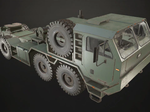 Heavy Military Truck V1 - Tractor 3D Model
