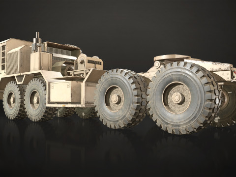 Heavy Military Truck V1 - Tractor Modèle 3D