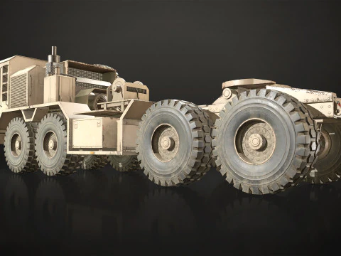 Heavy Military Truck V1 - Tractor 3D Model