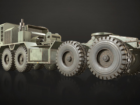 Heavy Military Truck V1 - Tractor Modèle 3D
