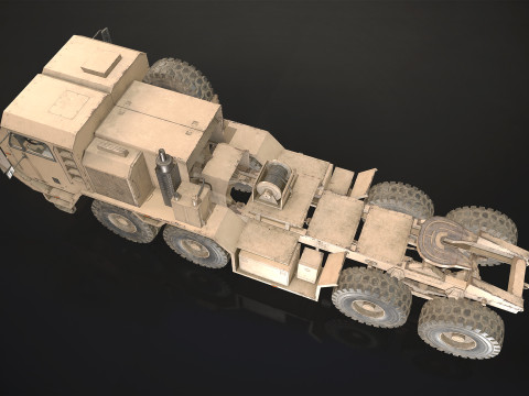 Heavy Military Truck V1 - Tractor Modèle 3D