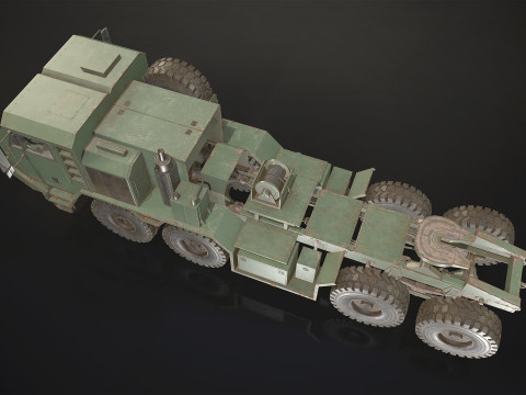 Heavy Military Truck V1 - Tractor Modèle 3D