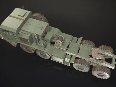 Heavy Military Truck V1 - Tractor 3D Model