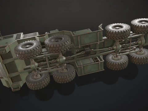 Heavy Military Truck V1 - Tractor 3D Model