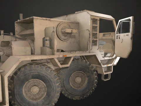 Heavy Military Truck V1 - Tractor 3D Model
