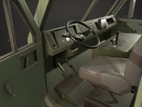 Heavy Military Truck V1 - Tractor Modèle 3D