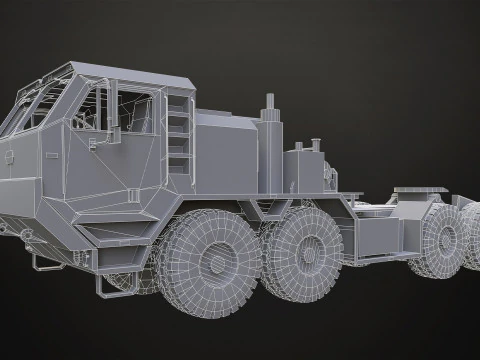 Heavy Military Truck V1 - Tractor 3D Model