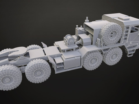 Heavy Military Truck V1 - Tractor Modèle 3D