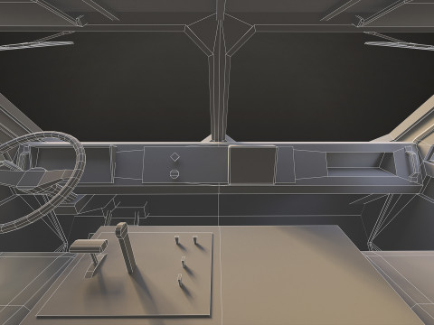 Heavy Military Truck V1 - Tractor Modèle 3D
