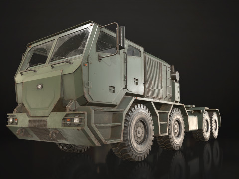 Heavy Military Truck V2 - Tractor 3D मॉडल
