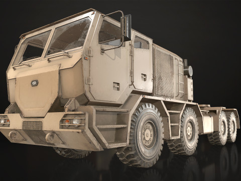 Heavy Military Truck V2 - Tractor 3D Модель