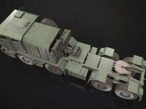 Heavy Military Truck V2 - Tractor 3D Модель