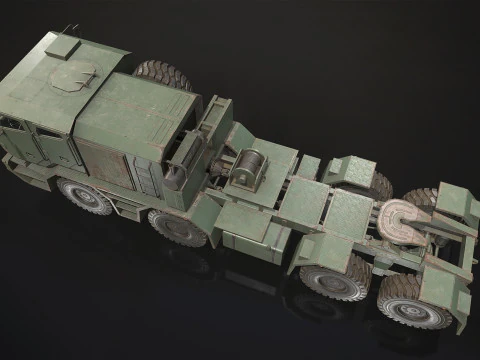 Heavy Military Truck V2 - Tractor 3D Model