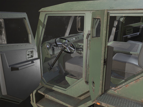 Heavy Military Truck V2 - Tractor 3D Модель
