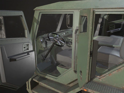 Heavy Military Truck V2 - Tractor 3D Model