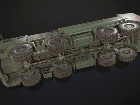 Heavy Military Truck V2 - Tanker Modelo 3D