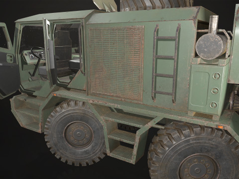 Heavy Military Truck V2 - Tanker Modelo 3D