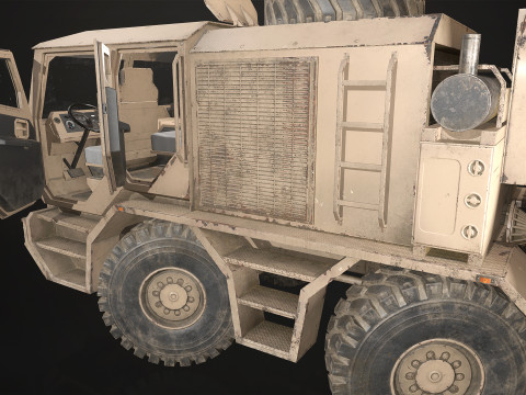 Heavy Military Truck V2 - Tanker Modelo 3D
