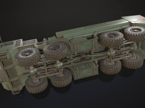 Heavy Military Truck V1 - Tanker Model 3D