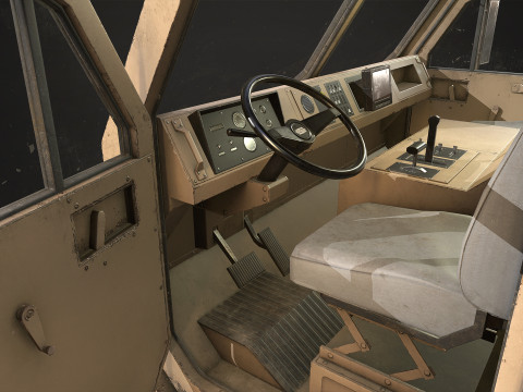 Heavy Military Truck V1 - Tanker Model 3D