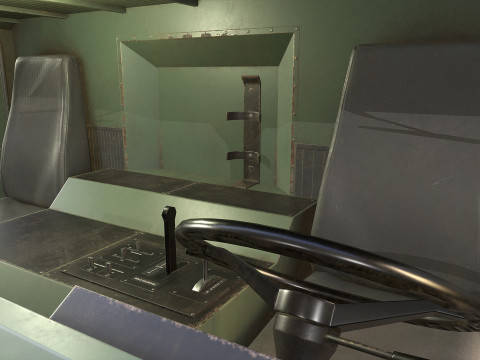 Heavy Military Truck V1 - Tanker Model 3D