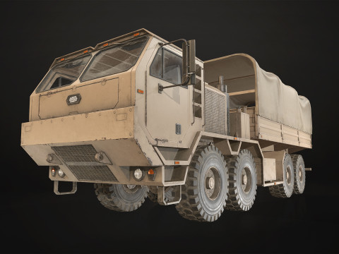Heavy Military Truck V1 - Cargo 3D 模型