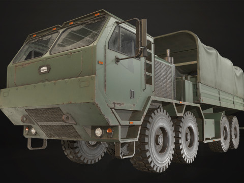 Heavy Military Truck V1 - Cargo 3D 모델