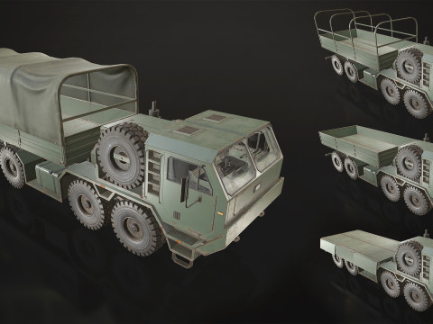 Heavy Military Truck V1 - Cargo 3D 모델