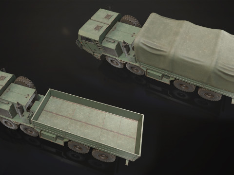 Heavy Military Truck V1 - Cargo 3D 모델