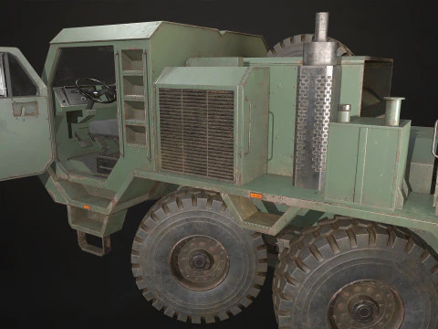Heavy Military Truck V1 - Cargo 3D Model