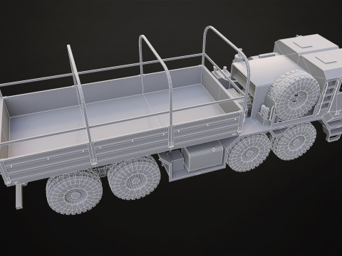 Heavy Military Truck V1 - Cargo 3D 모델
