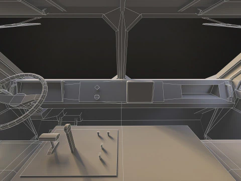 Heavy Military Truck V1 - Cargo 3D Model