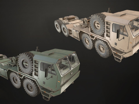 Heavy Military Truck V1 - Pack 1 3D Модель