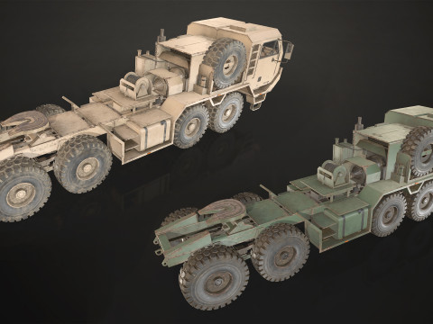 Heavy Military Truck V1 - Pack 1 3D Модель