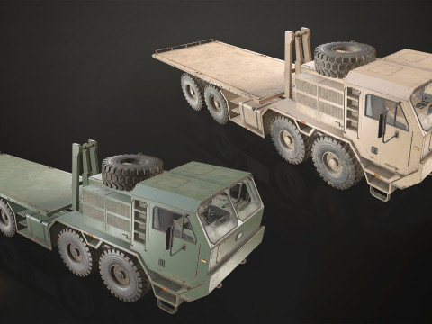 Heavy Military Truck V1 - Pack 1 3D Модель