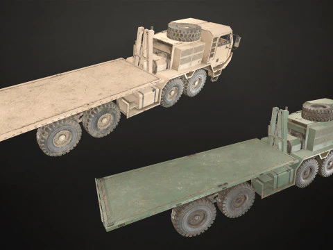 Heavy Military Truck V1 - Pack 1 3D Model