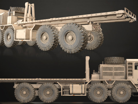 Heavy Military Truck V1 - Pack 1 3D Модель
