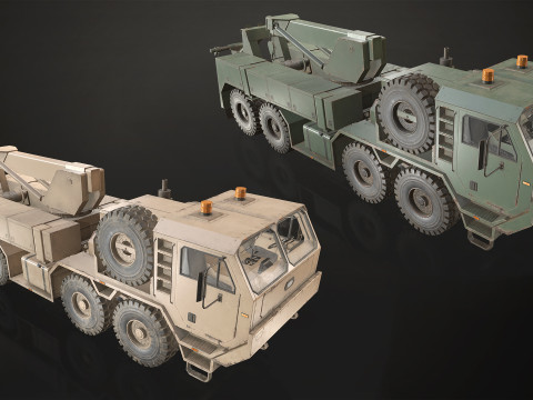 Heavy Military Truck V1 - Pack 1 3D Модель