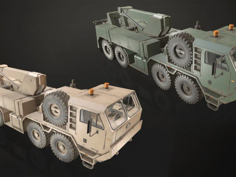 Heavy Military Truck V1 - Pack 1 3D Model