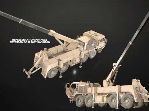 Heavy Military Truck V1 - Pack 1 3D Model
